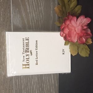 Kids white New Testament Bible King James Version